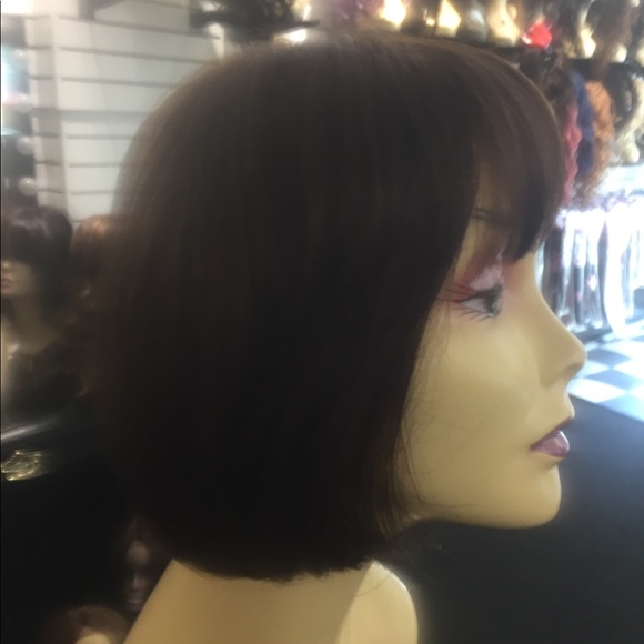 Brown human hair Bob Wig 100% Human Hair New 2020 main image 4